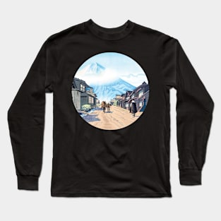 Ukiyo-e Mount Fuji Long Sleeve T-Shirt